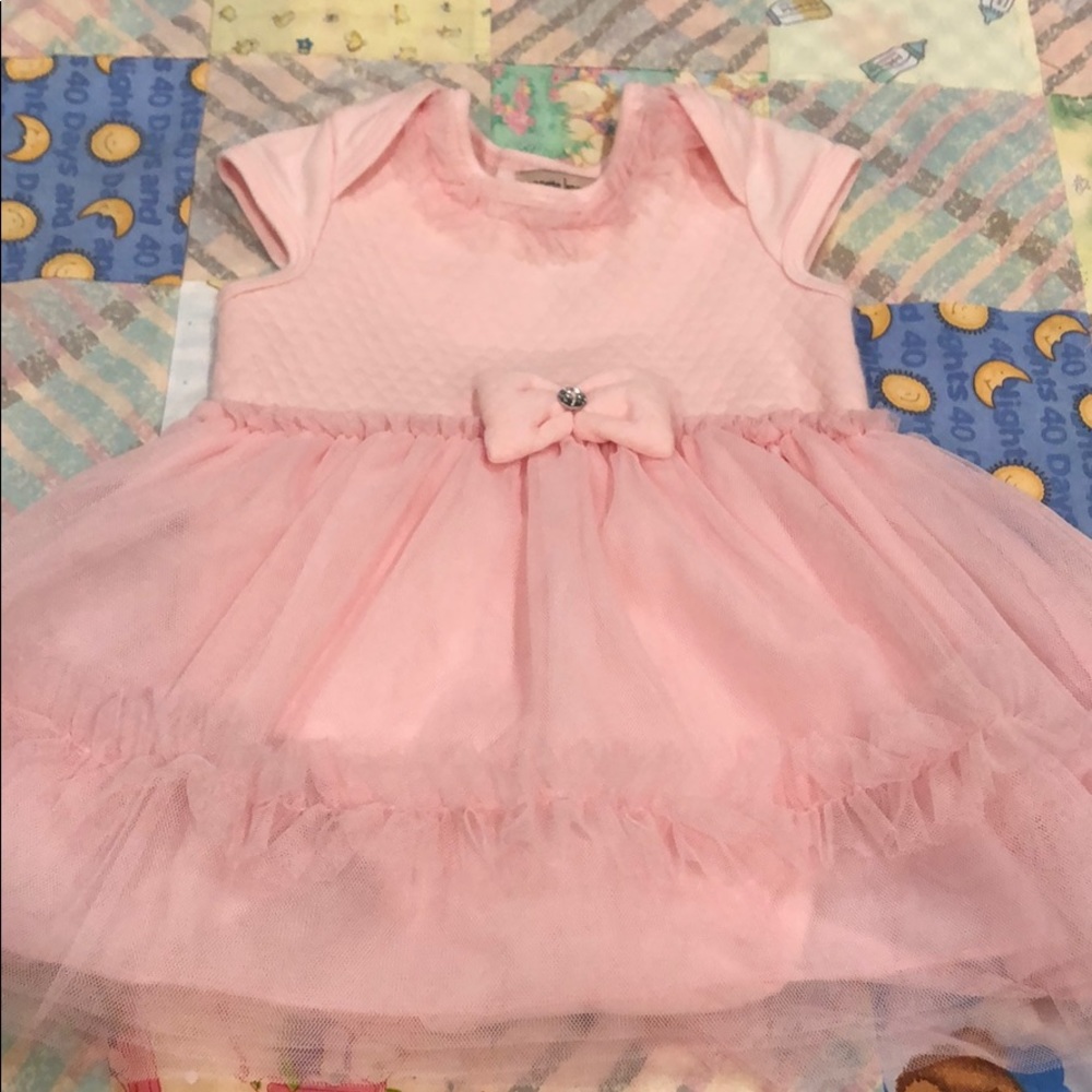 Pink dress with a bow by Nanette Lepore 3-6M